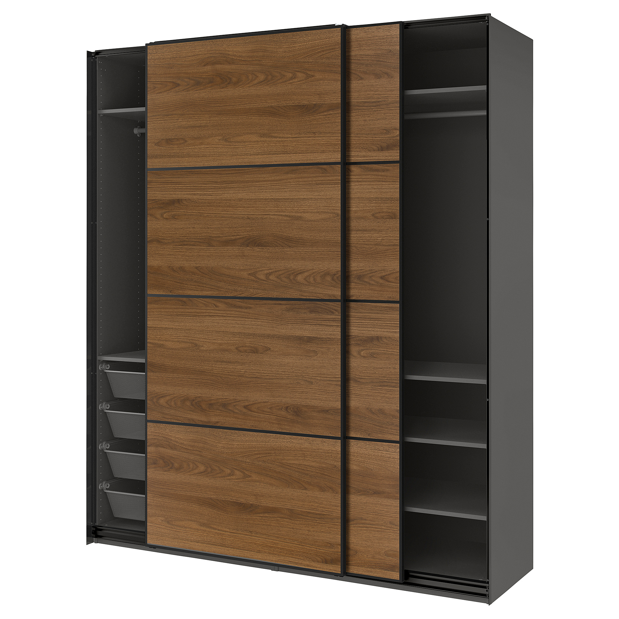 PAX/MEHAMN wardrobe with sliding doors