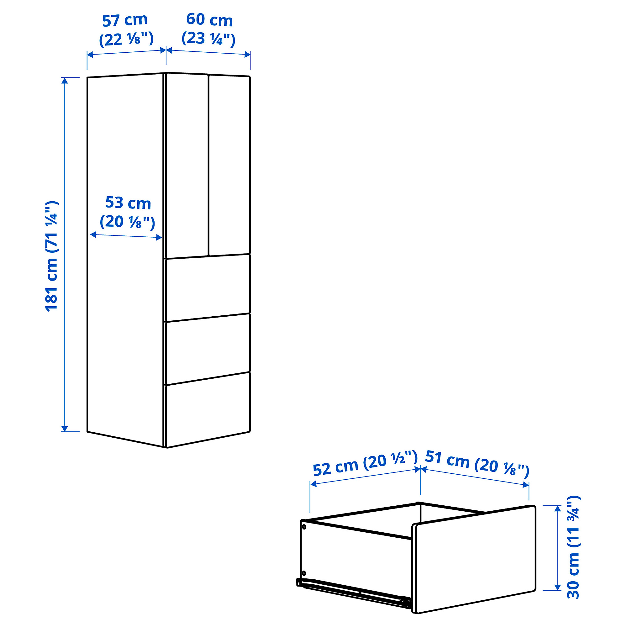 SMÅSTAD/PLATSA wardrobe