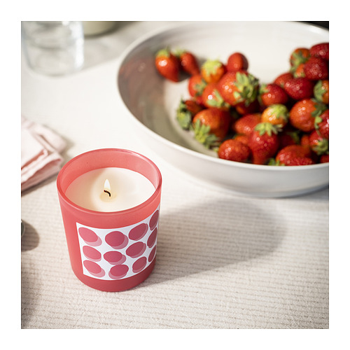 BLODBOK scented candle in glass