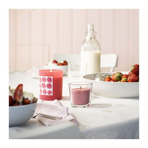BLODBOK scented candle in glass