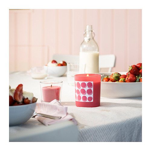 BLODBOK scented candle in glass