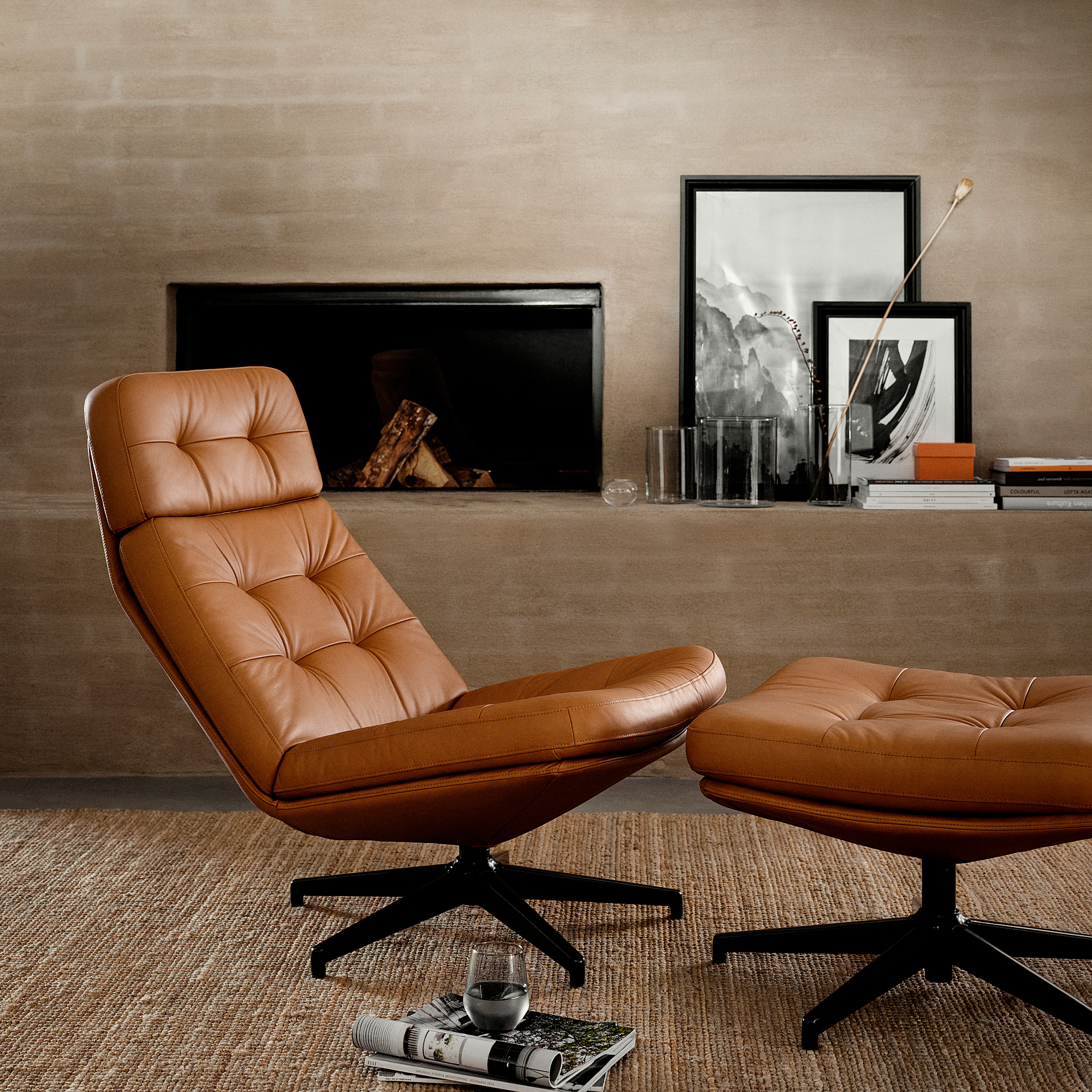 HAVBERG swivel armchair