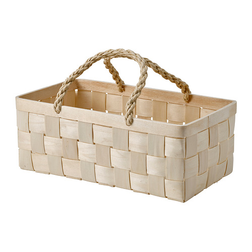 KÖSSEBÄR - 收納籃, 白楊木, 18x35x15 公分 | IKEA 線上購物 - PE964051_S4