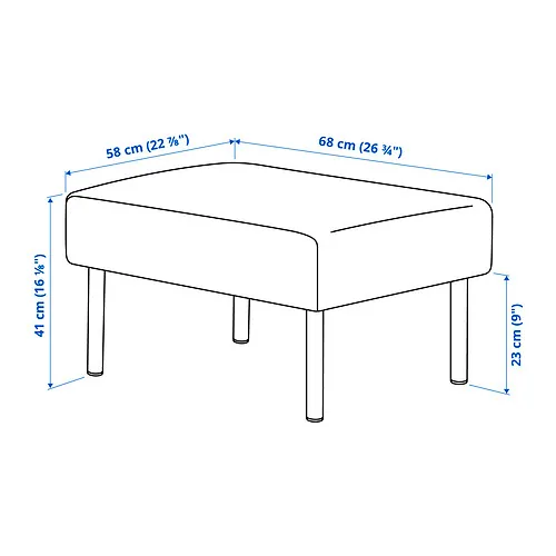GLOSTAD 2-seat sofa with chaise longue