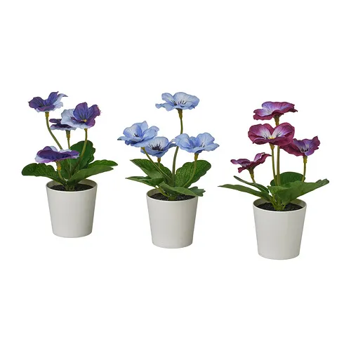 FEJKA - 人造盆栽, 室內/戶外用 三色紫羅蘭, 6 公分 | IKEA 線上購物 - E1002684_S4