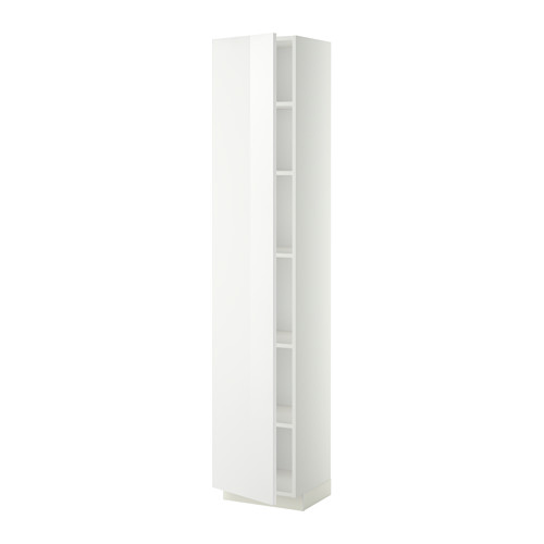METOD - high cabinet with shelves, white/Ringhult white | IKEA Taiwan Online - PE339057_S4