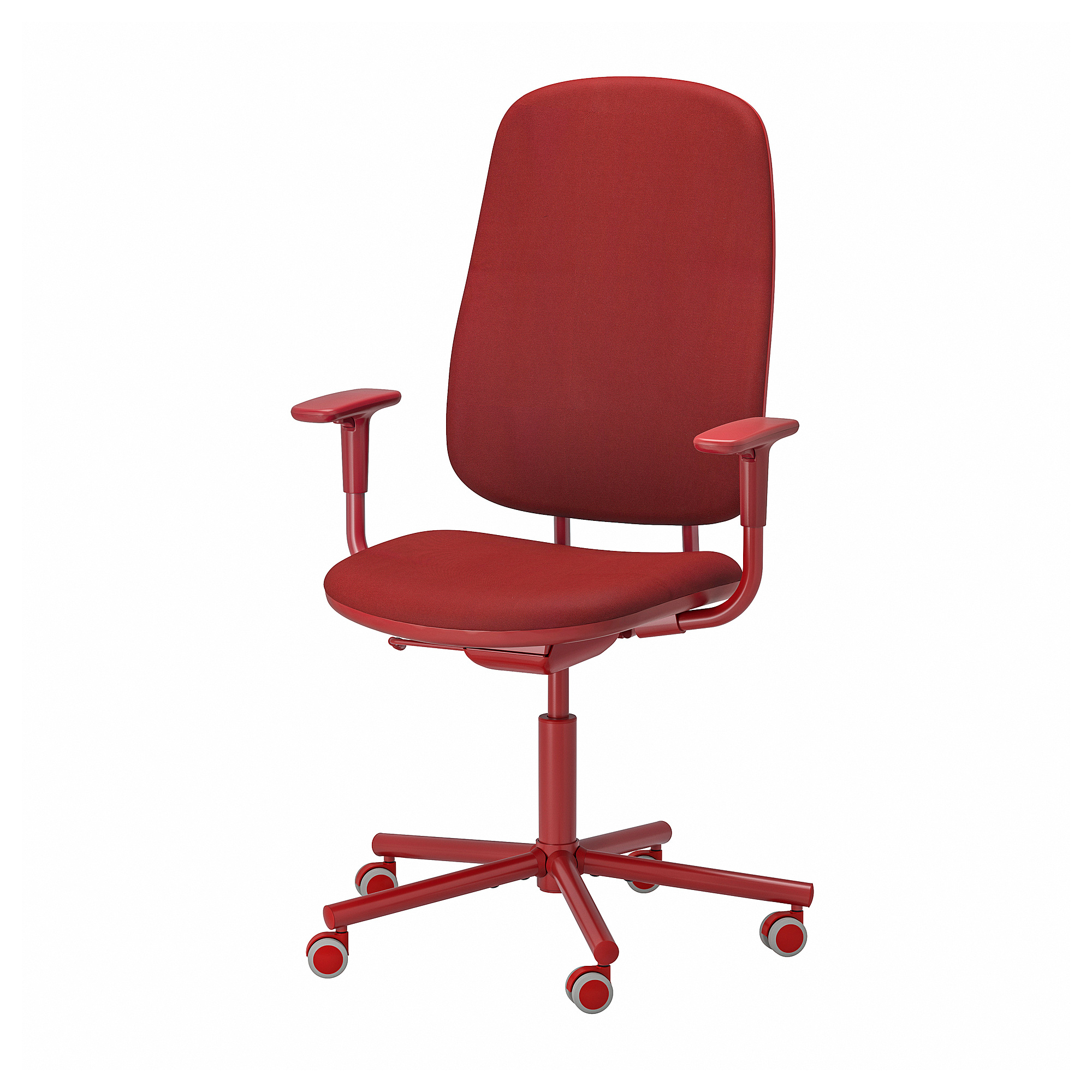 SMÖRKULL office chair with armrests