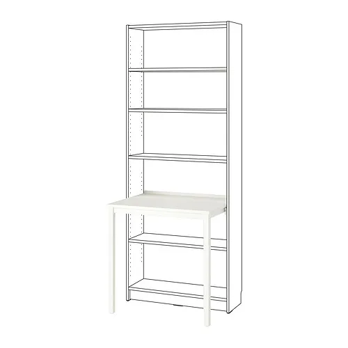 BILLY - 書桌/工作桌, 白色, 76x60 公分 | IKEA 線上購物 - PE933878_S4