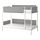 VITVAL - bunk bed frame, white/light grey, 90x200 cm | IKEA Taiwan Online - PE722121_S1