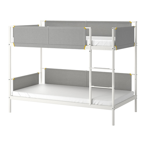 VITVAL - 上下舖床框, 白色/淺灰色, 90x200 公分 | IKEA 線上購物 - PE722121_S4