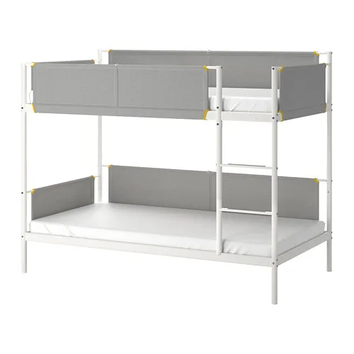 VITVAL - 上下舖床框, 白色/淺灰色, 90x200 公分 | IKEA 線上購物 - PE722121_S4