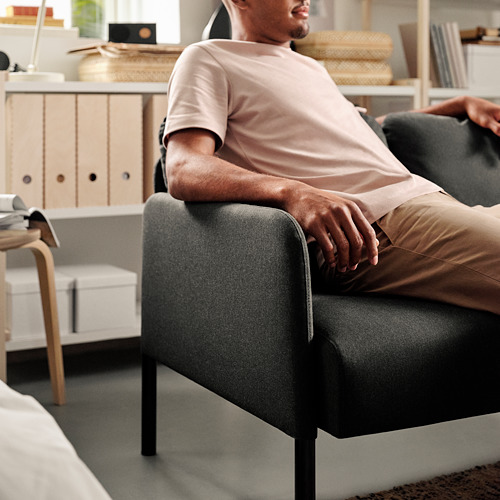 GLOSTAD - 雙人座沙發, Knisa 深灰色 | IKEA 線上購物 - PE817517_S4