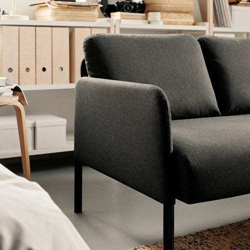 GLOSTAD - 雙人座沙發, Knisa 深灰色 | IKEA 線上購物 - PE817518_S4