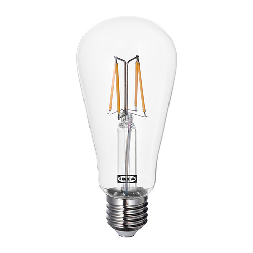 LUNNOM - LED燈泡 E27 150流明, 水滴形 透明色 | IKEA 線上購物 - PE860738_S4