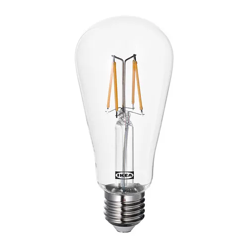 LUNNOM - LED燈泡 E27 150流明, 水滴形 透明色 | IKEA 線上購物 - PE860738_S4
