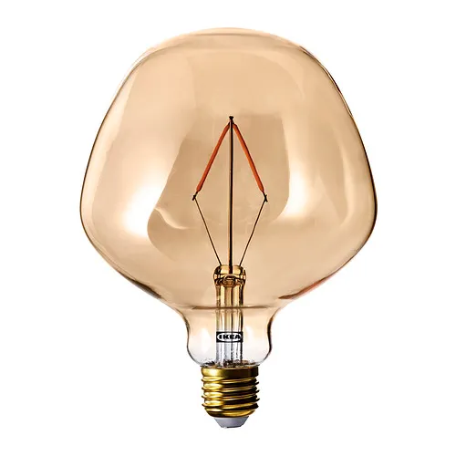MOLNART - LED燈泡 E27 120流明, 鐘形 棕色 透明玻璃, 132 公厘 | IKEA 線上購物 - PE860745_S4