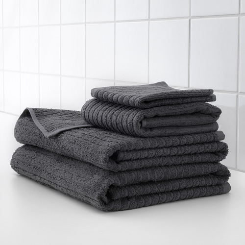 VÅGSJÖN - 浴巾, 深灰色 | IKEA 線上購物 - PE646543_S4