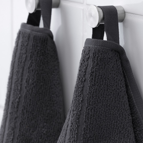 VÅGSJÖN - 毛巾, 深灰色 | IKEA 線上購物 - PE646607_S4