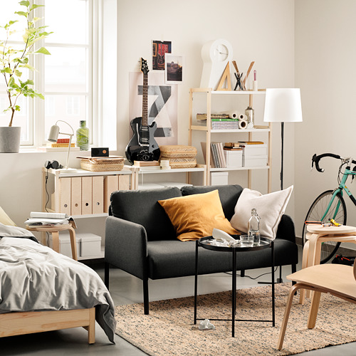 GLOSTAD - 雙人座沙發, Knisa 深灰色 | IKEA 線上購物 - PE817521_S4