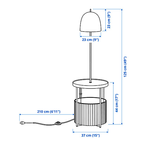 TRINDSNÖ floor lamp