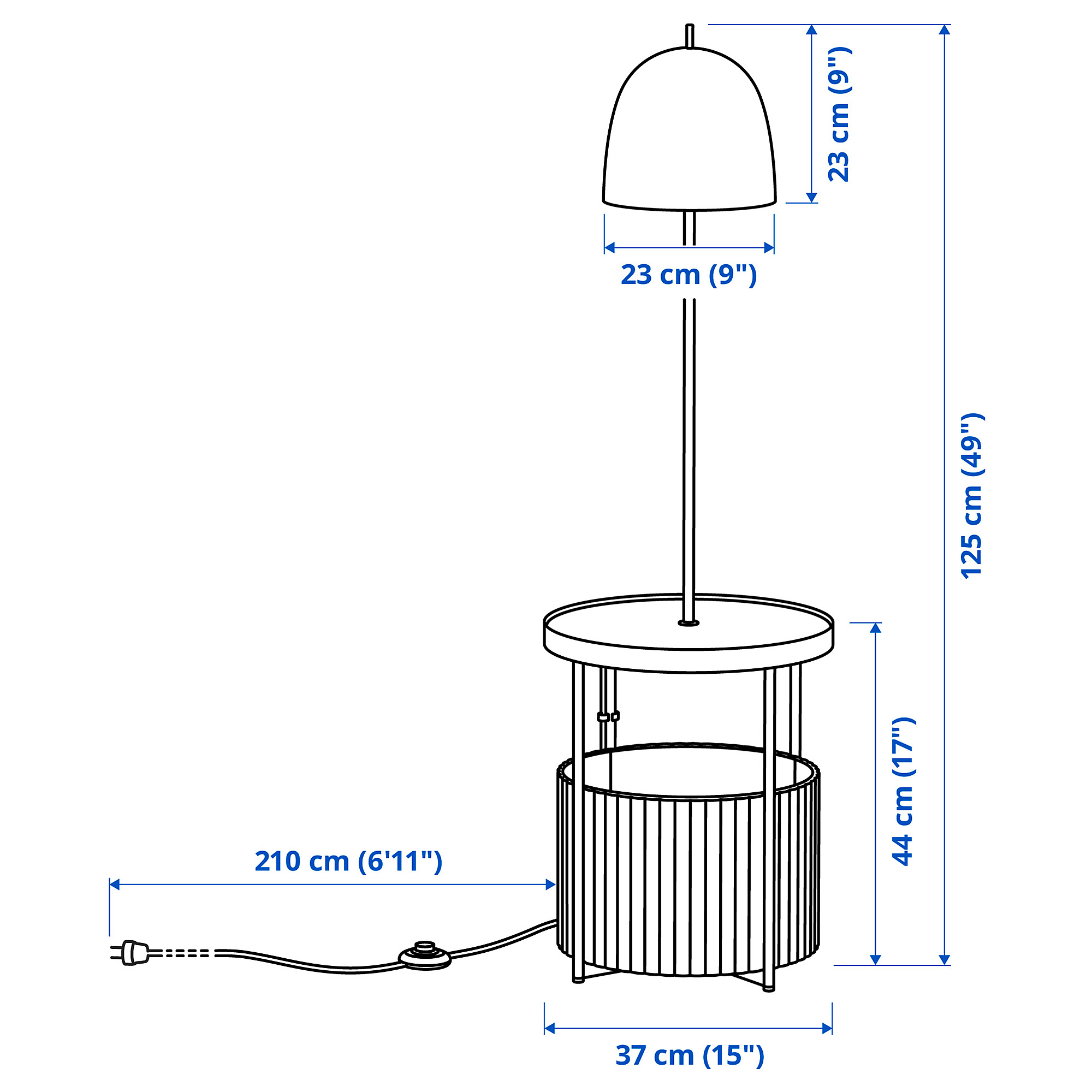 TRINDSNÖ floor lamp