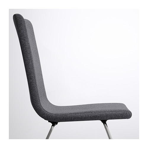 VOLFGANG - 餐椅, 鍍鉻/Gunnared 灰色 | IKEA 線上購物 - PE672674_S4