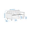 LANDSKRONA 2-seat sofa