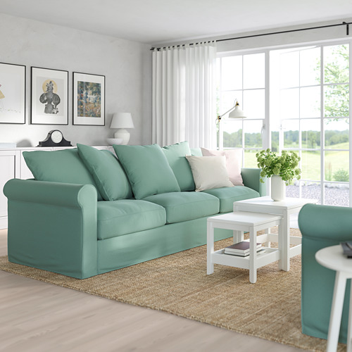 GRÖNLID - 三人座沙發, Ljungen 淺綠色 | IKEA 線上購物 - PE763263_S4