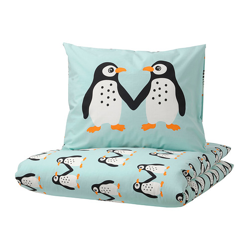 BLÅVINGAD duvet cover and pillowcase