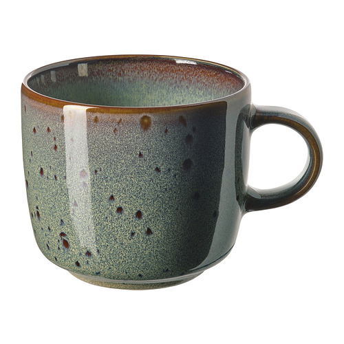 GLADELIG - mug, beige-green, 37 cl | IKEA Taiwan Online - PE964280_S4