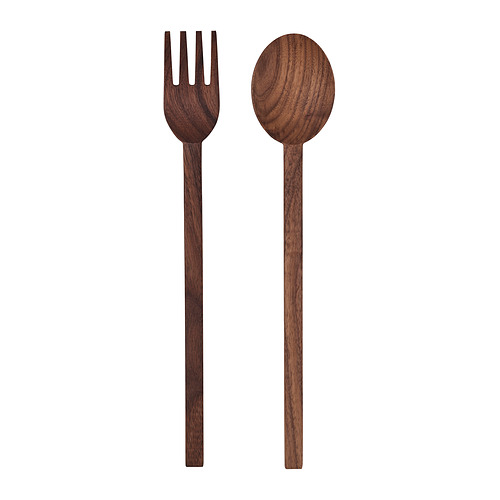 STOCKHOLM 2025 - 2-piece serving set, walnut, 31 cm | IKEA Taiwan Online - PE964290_S4