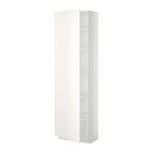 METOD - 高櫃附層板, 白色/Veddinge 白色, 60x37x200 公分 | IKEA 線上購物 - PE339124_S4