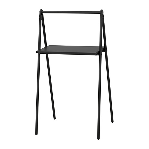 BJÖRKÅSEN - folding table, black, 59x35 cm | IKEA Taiwan Online - PE860855_S4