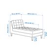 LANDSKRONA chaise longue, add-on unit