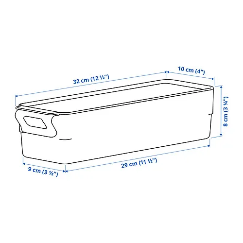 KLIPPKAKTUS storage box for fridge