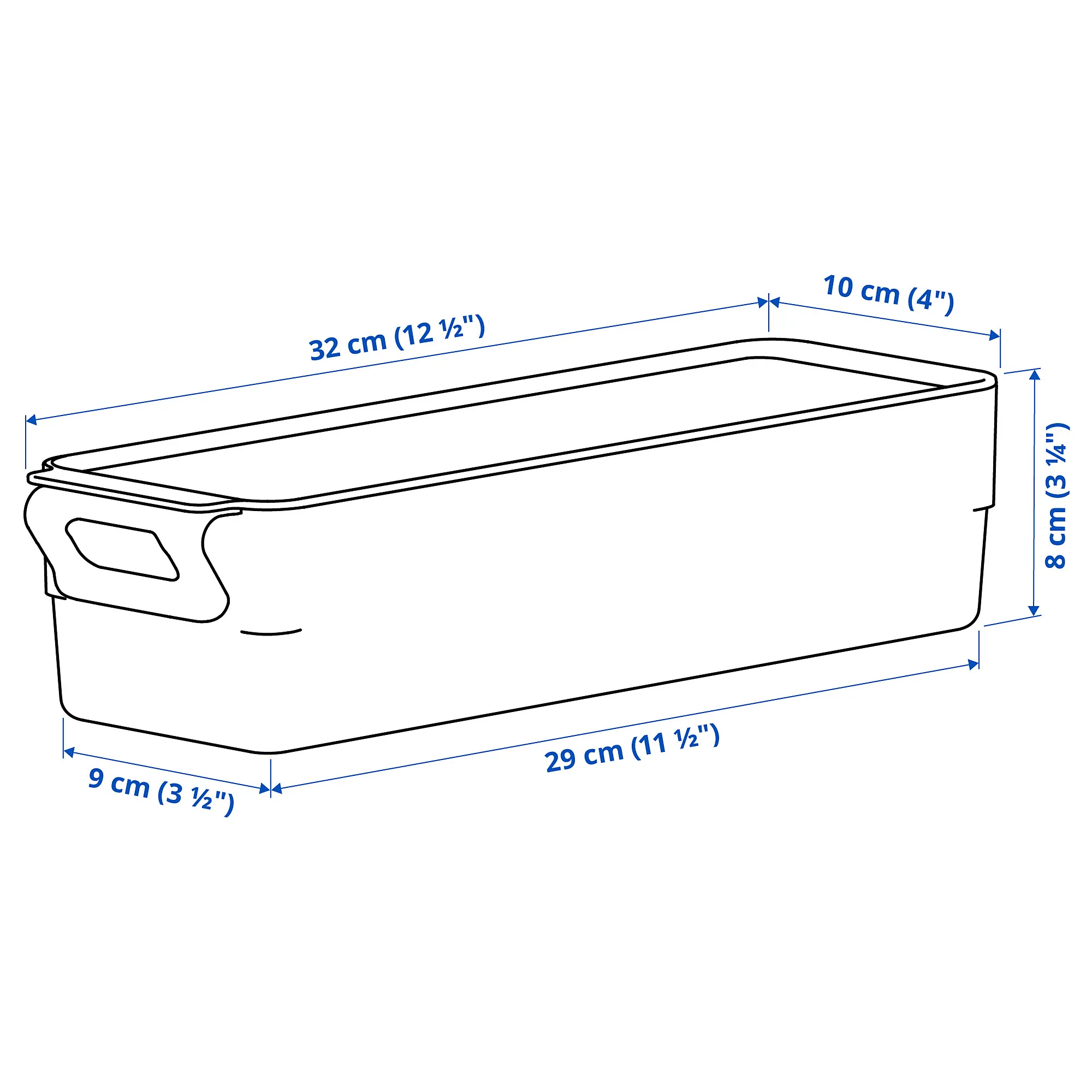 KLIPPKAKTUS storage box for fridge
