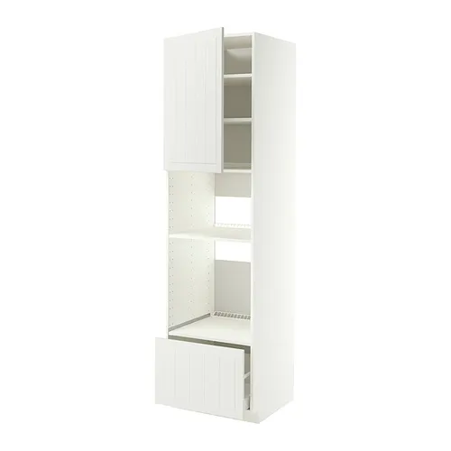 METOD/MAXIMERA - 嵌入式家電高櫃，白色/Stensund 白色，60x60x220 公分 | IKEA 線上購物 - E1003029_S4