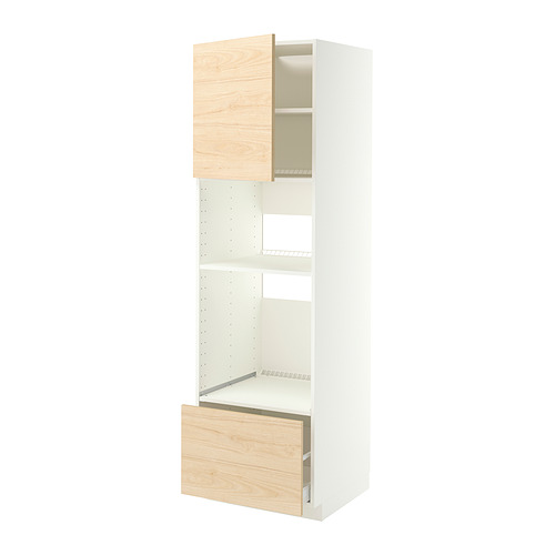 METOD/MAXIMERA high cabinet f built-in appliances