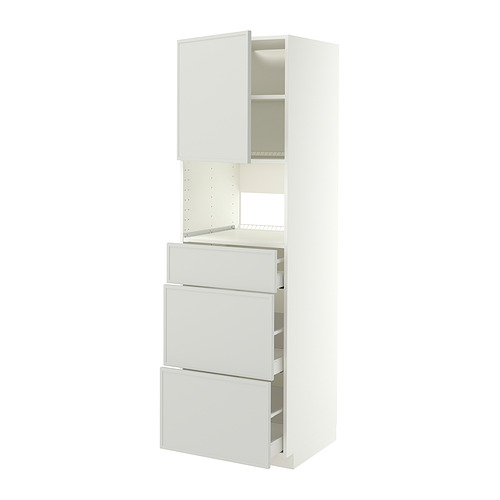 METOD/MAXIMERA high cabinet f built-in appliances