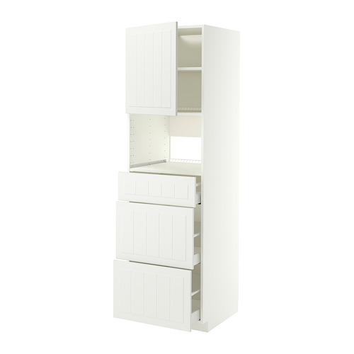 METOD/MAXIMERA high cabinet f built-in appliances