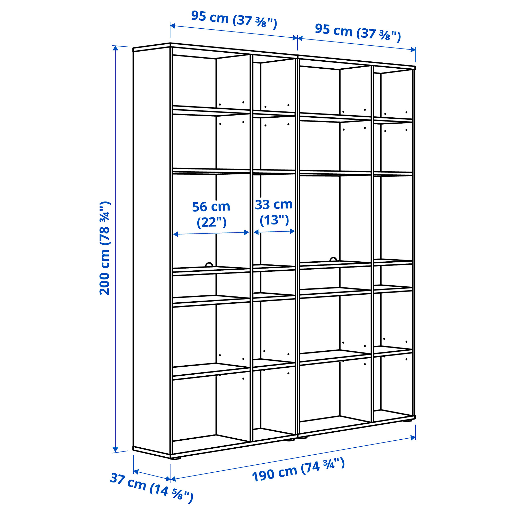 VIHALS shelving combination