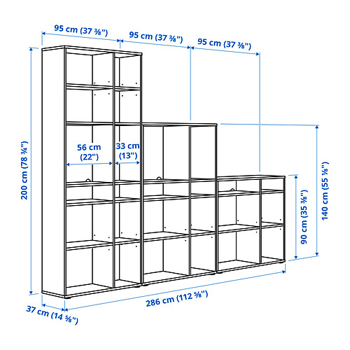 VIHALS shelving combination