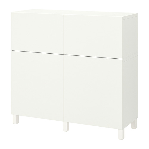 BESTÅ - 收納組合附門/抽屜, 白色/Lappviken/Stubbarp 白色, 120x42x112 公分 | IKEA 線上購物 - PE860966_S4
