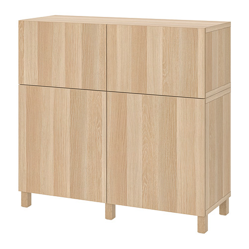 BESTÅ - 收納組合附門/抽屜, 染白色 橡木紋/Lappviken/Stubbarp, 120x42x112 公分 | IKEA 線上購物 - PE860967_S4
