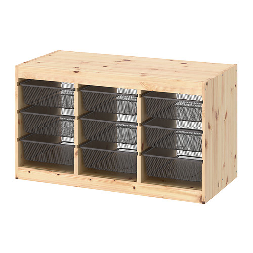 TROFAST storage combination with boxes