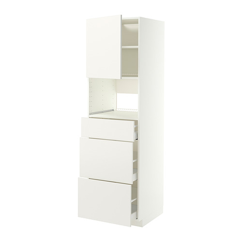 METOD/MAXIMERA high cabinet f built-in appliances