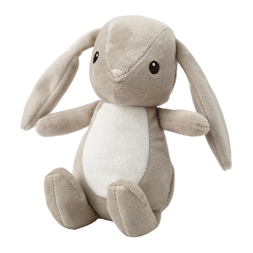 DVÄRGHARE - 填充玩具, 小兔子/米色, 21 公分 | IKEA 線上購物 - PE964452_S4