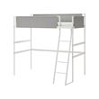 VITVAL - loft bed frame, white/light grey, 90x200 cm | IKEA Taiwan Online - PE722324_S2 