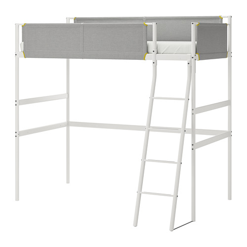 VITVAL - 高腳床框, 白色/淺灰色, 90x200 公分 | IKEA 線上購物 - PE722324_S4