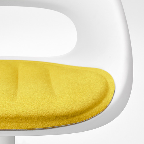 LOBERGET/MALSKÄR swivel chair + pad